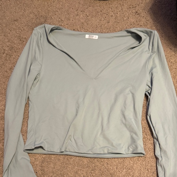 Ardene Soft Blue Long Sleeve Blouse - Picture 1 of 2